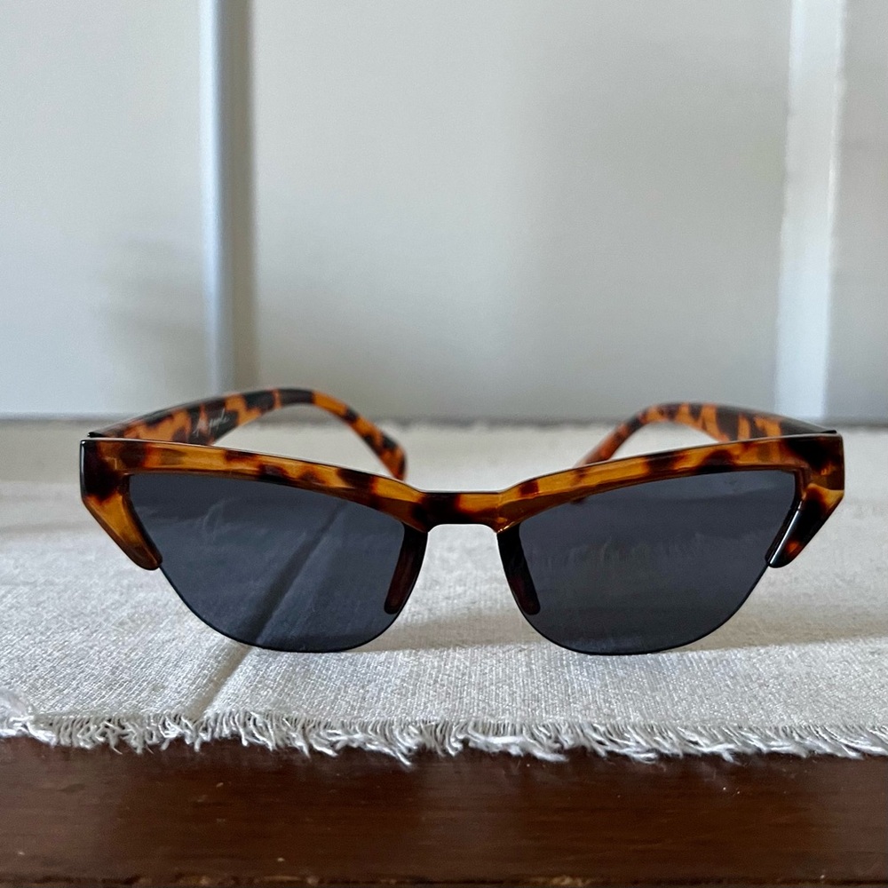 Tortoiseshell Cat Eye Women's Sunglasses - Dark Lens - free people